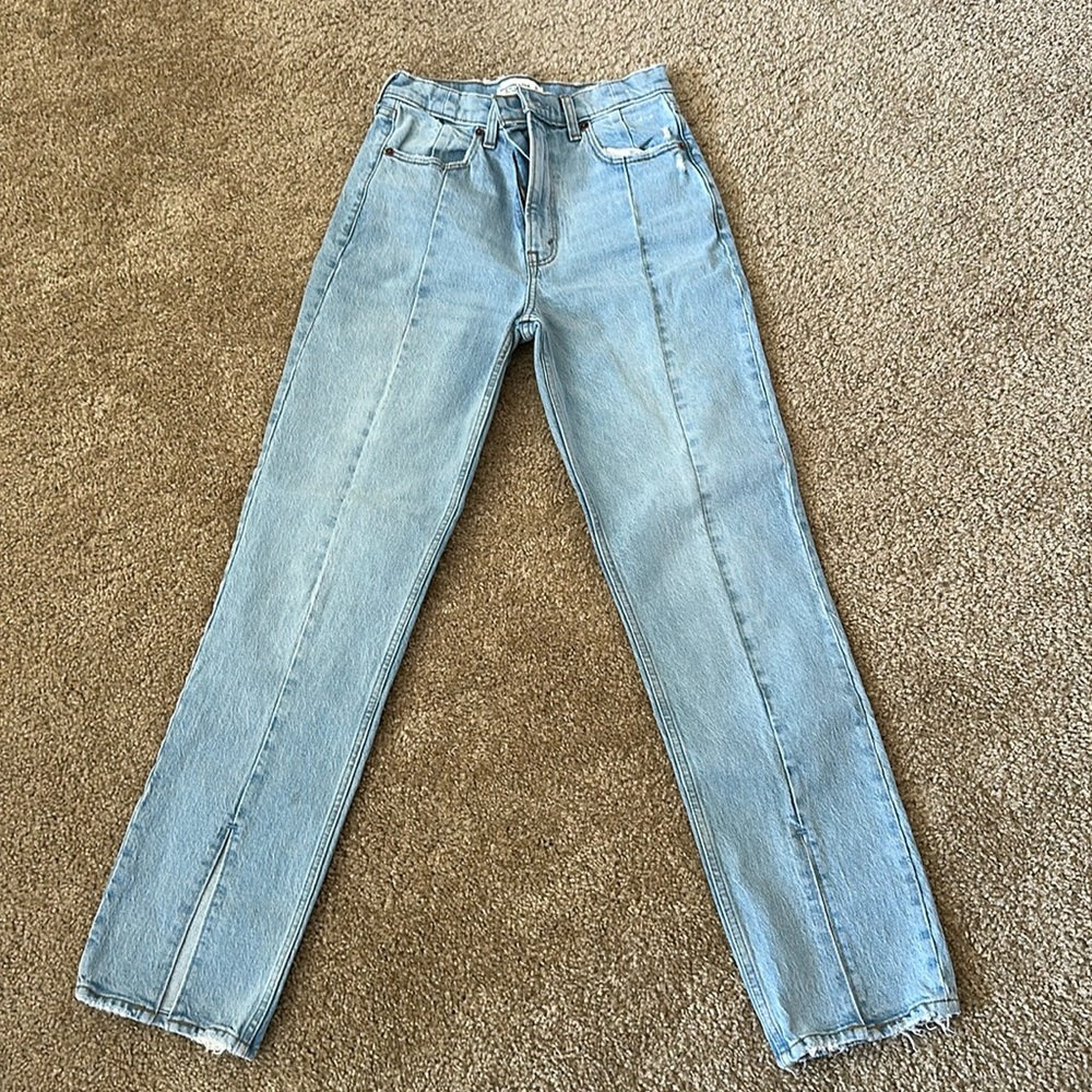 Abercrombie & Fitch 90s Straight ultra high rise jeana